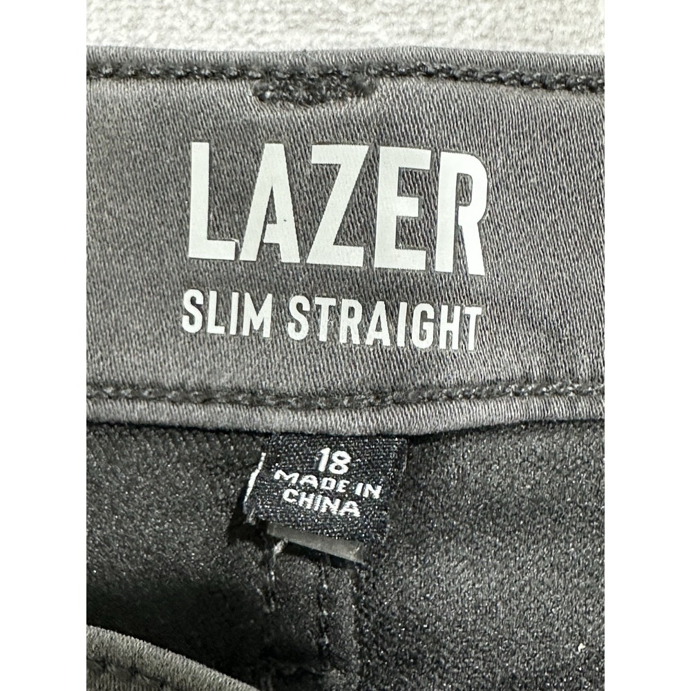 Lazer Jeans Women's Size 18 Slim Straight Stretch Gray Soft Brand New‎ With Tags - Picture 4 of 13